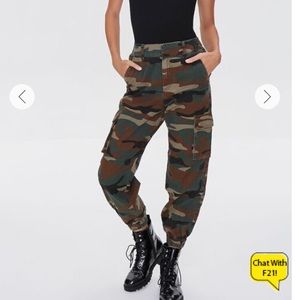 New With Tags! Camo Cargo Joggers
